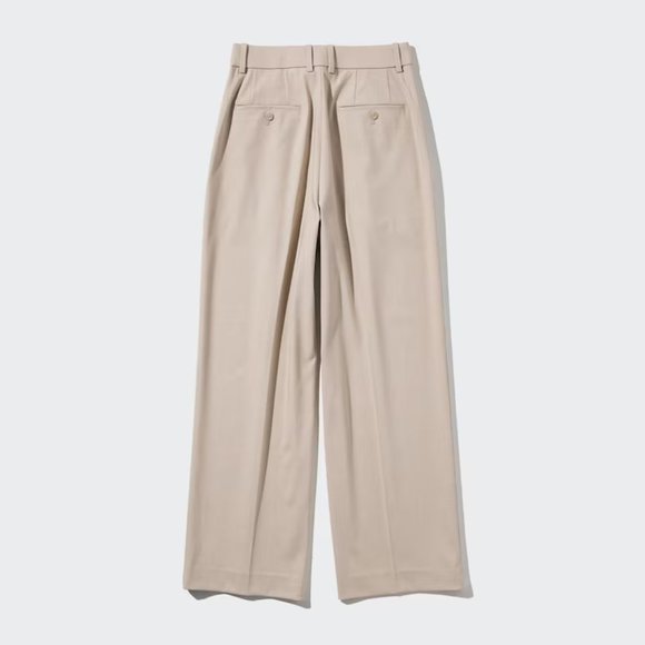 Uniqlo Pleated Wide Pants - Black - Picture 3 of 6